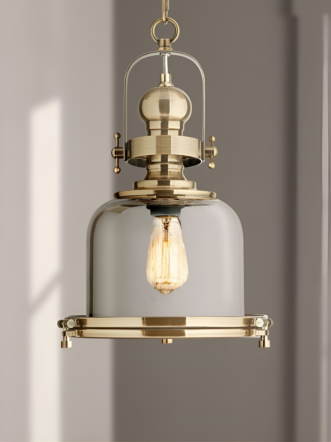 

The Art House Grey & Gold-Toned Mini Pendant Light Ceiling Lamp