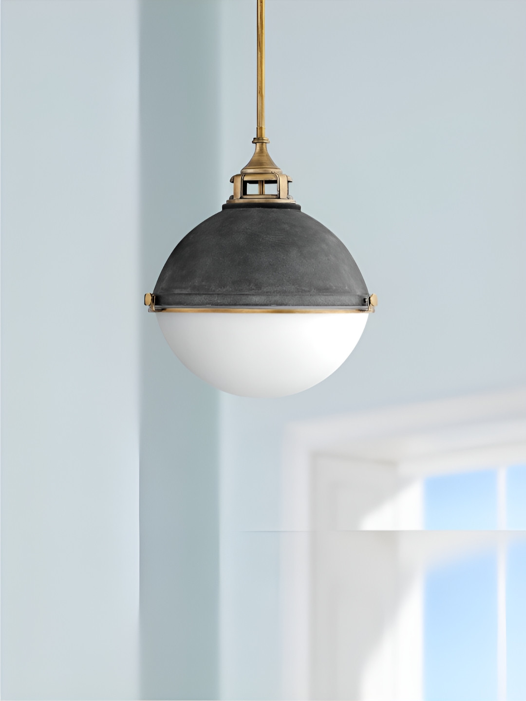 

The Art House Gold-Toned & Black Colourblocked Aluminium Contemporary Ceiling Lamp