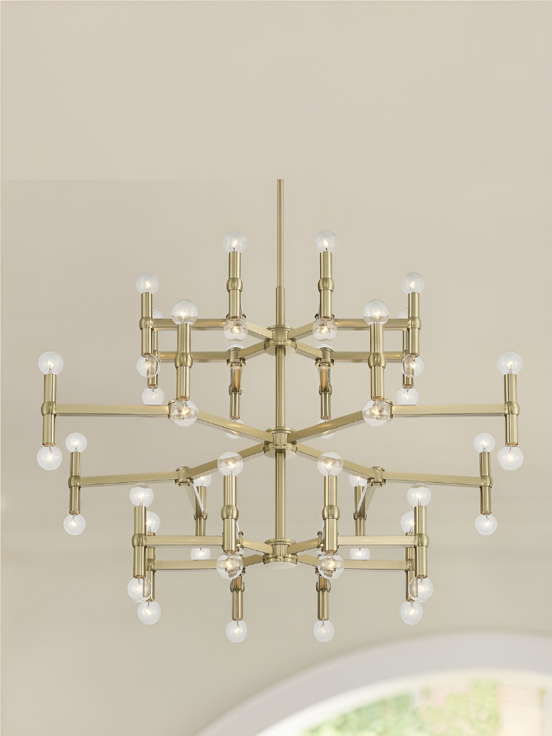 

The Art House Gold-Toned & White Aluminium Ceiling Lamp
