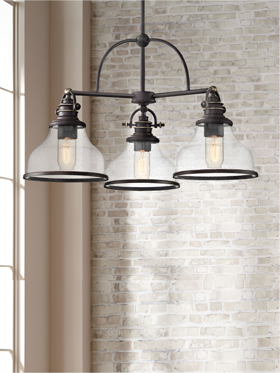 

The Art House Black & Transparent Textured Bell Shaped Aluminium Ceiling Lamp
