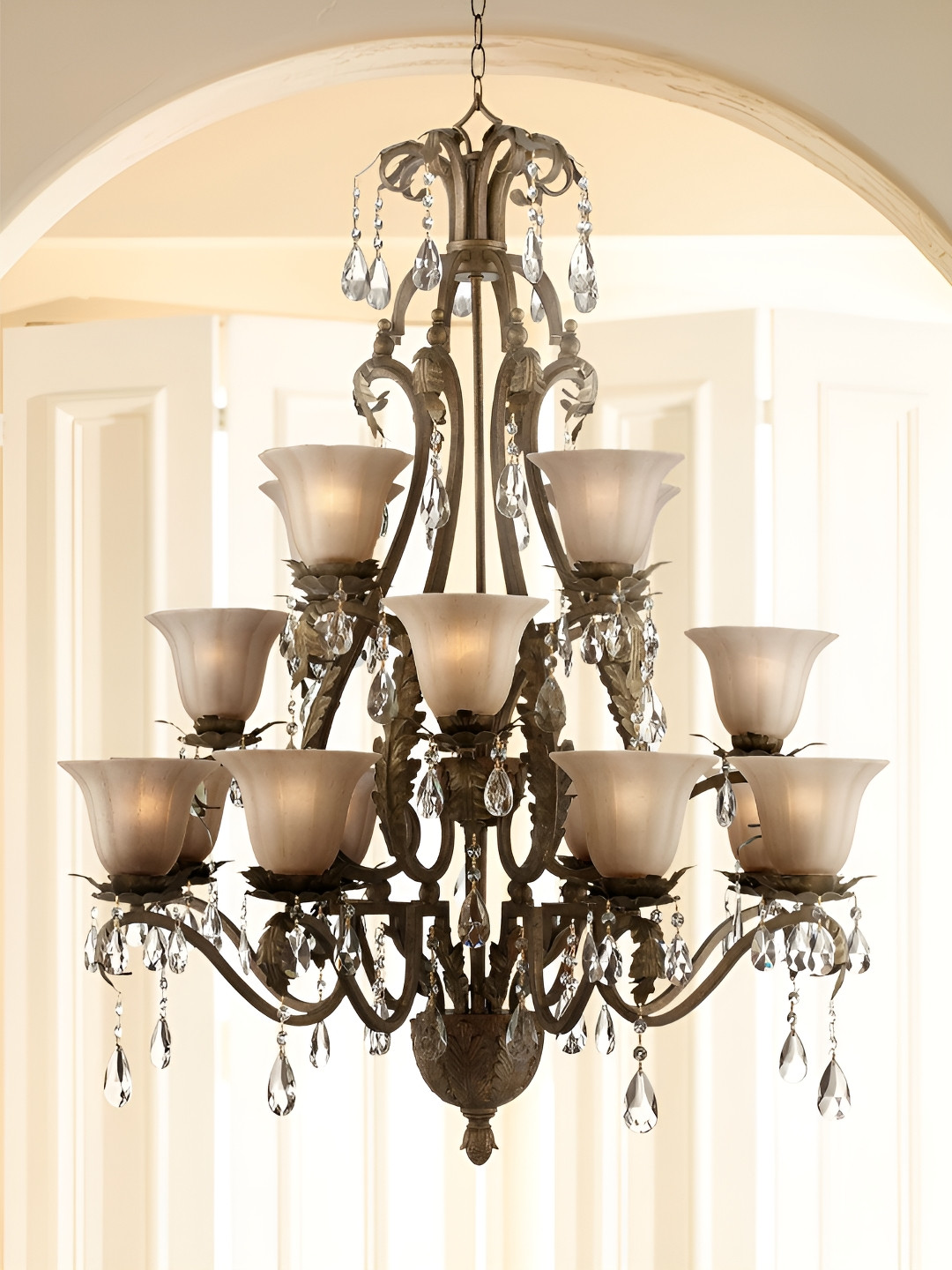 

The Art House Black & White Textured Aluminium Traditional Ceiling Lamp