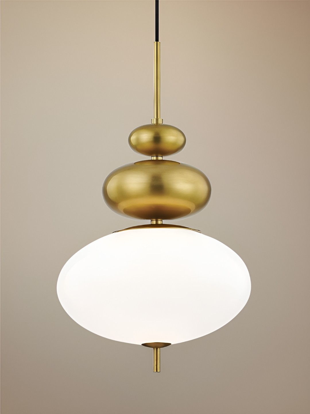 

The Art House Gold Toned & White Aluminium Cylinder Ceiling Lamp
