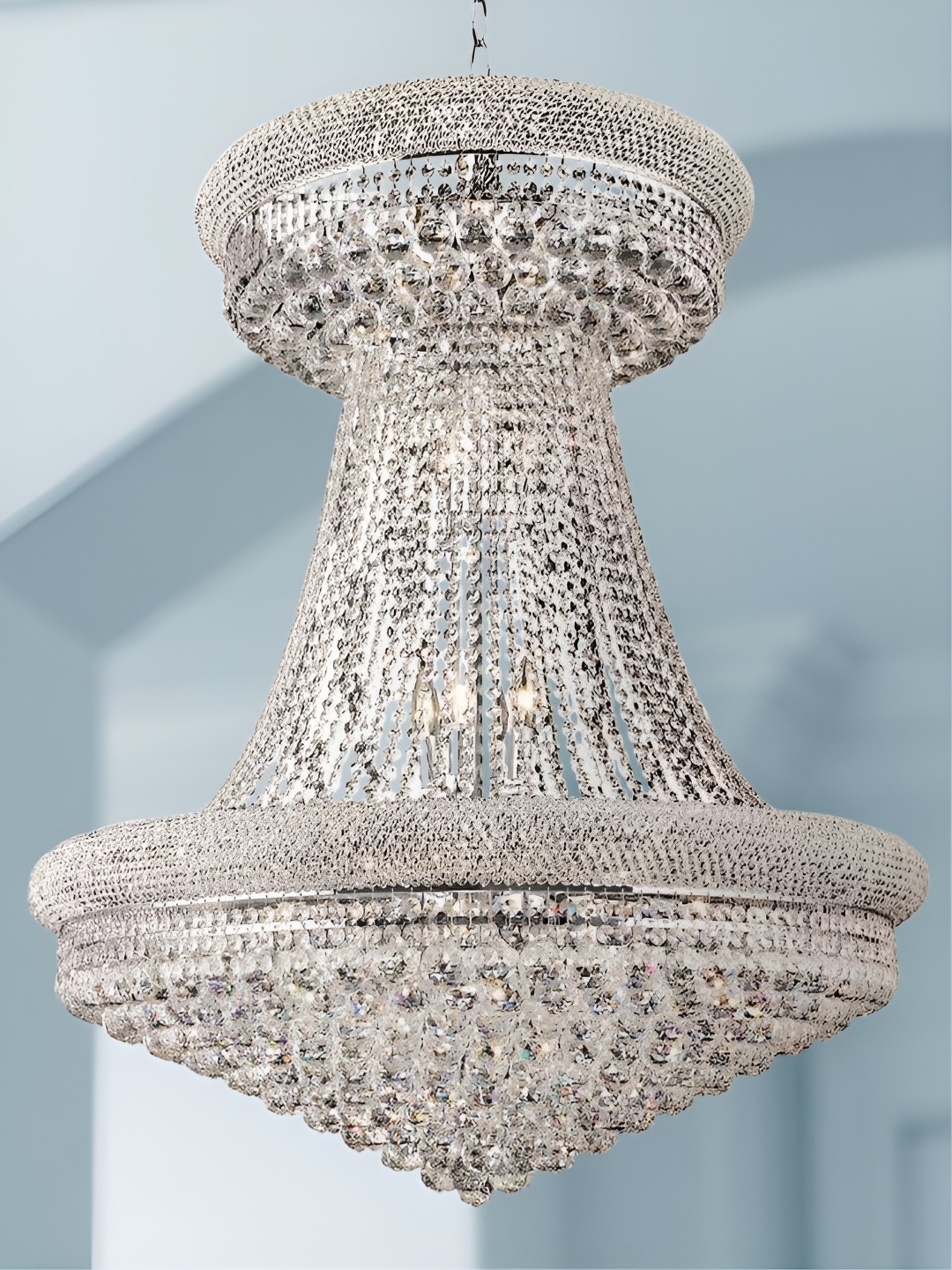 

The Art House White & Transparent Textured Aluminium Ceiling Lamp