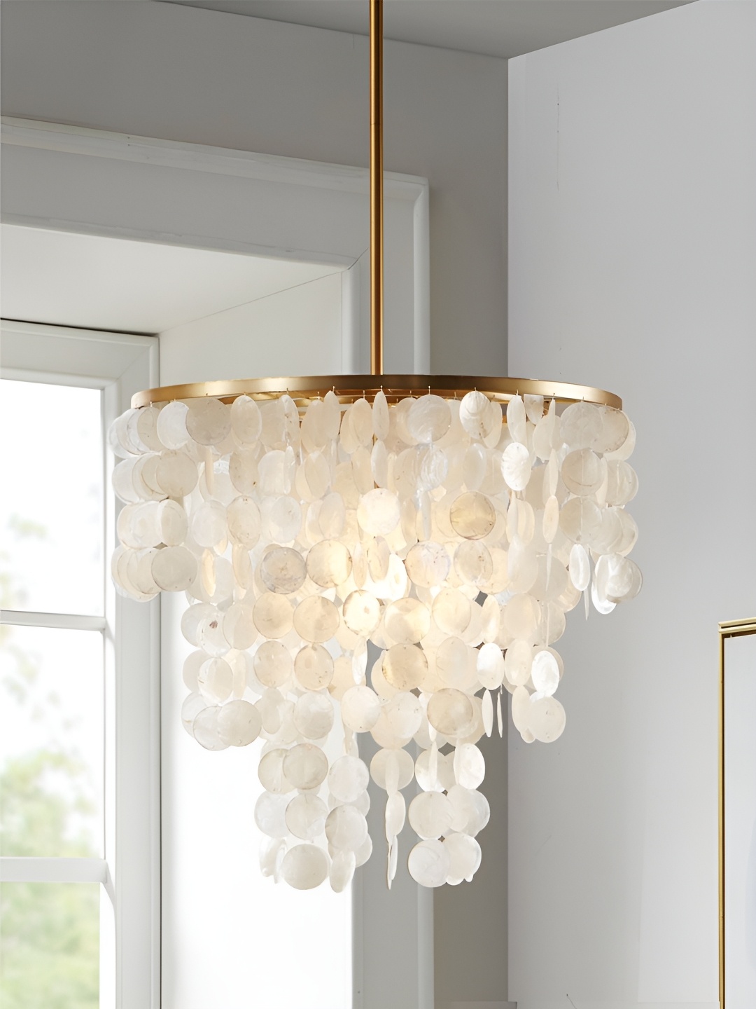 

The Art House Gold-Toned & White Textured Aluminium Contemporary Ceiling Lamp