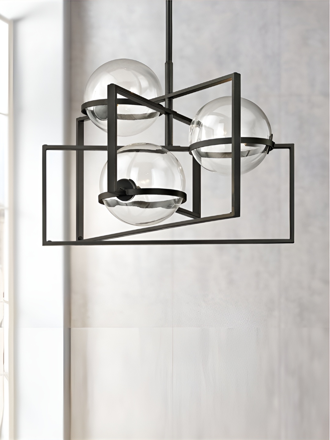 

The Art House Black & Transparent Textured Aluminium Contemporary Ceiling Lamp