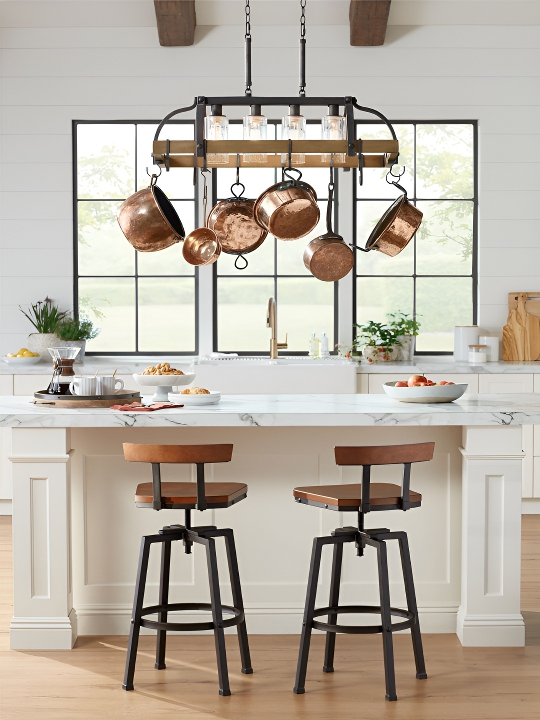 

The Art House Brown & Transparent Aluminium Abstract Shaped Ceiling Lamp