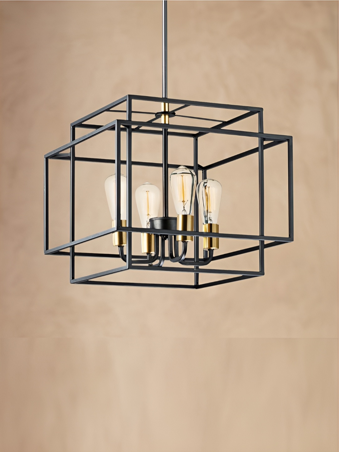 

The Art House Black Aluminium Square Ceiling Lamp
