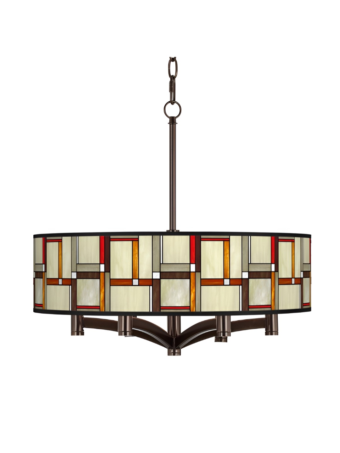 

The Art House Cream & Black Colourblocked Pendant Chandelier Ceiling Lamp