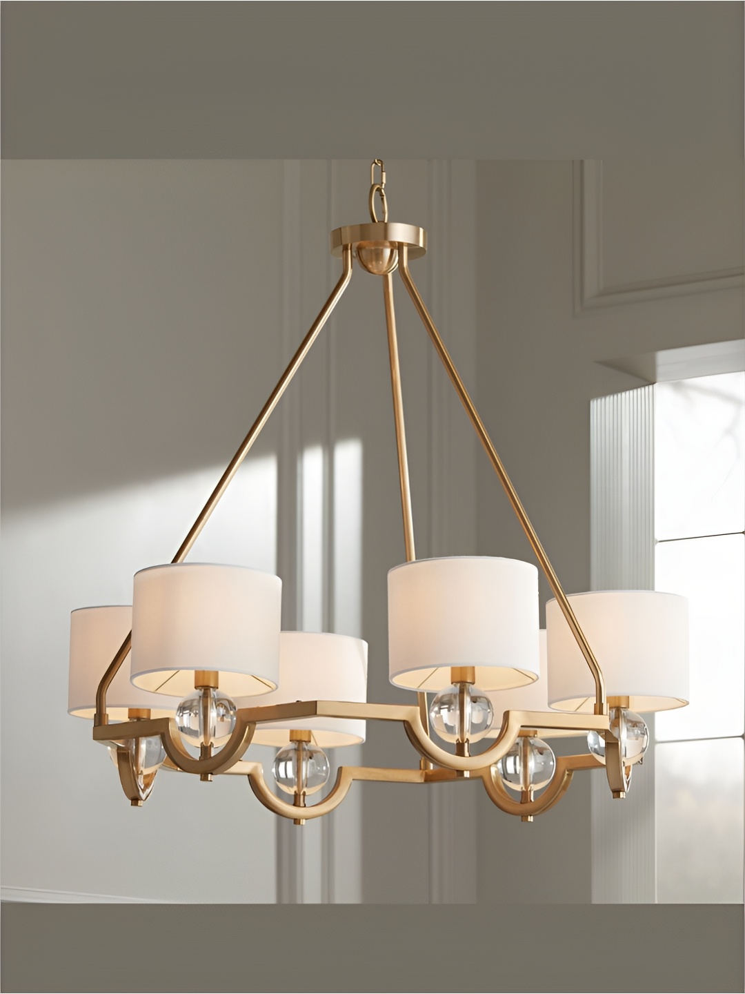 

The Art House White & Gold-Toned Aluminium Contemporary Ceiling Lamp