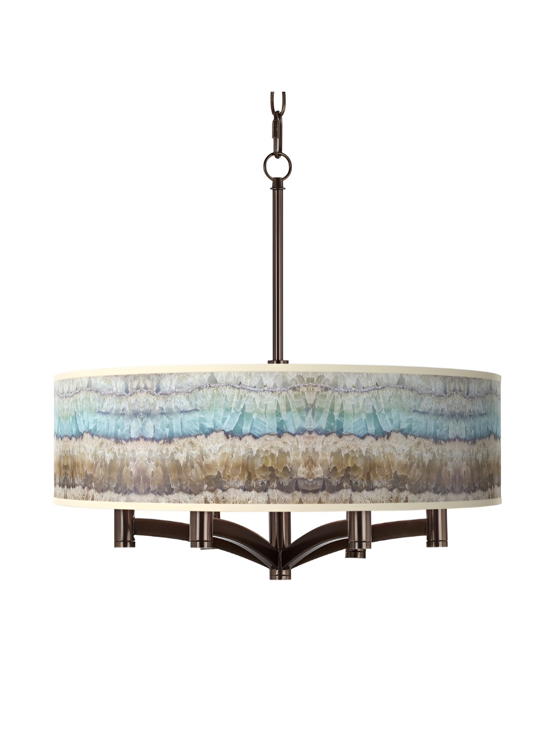 

The Art House Brown & Blue Textured Aluminium Ceiling Lamp