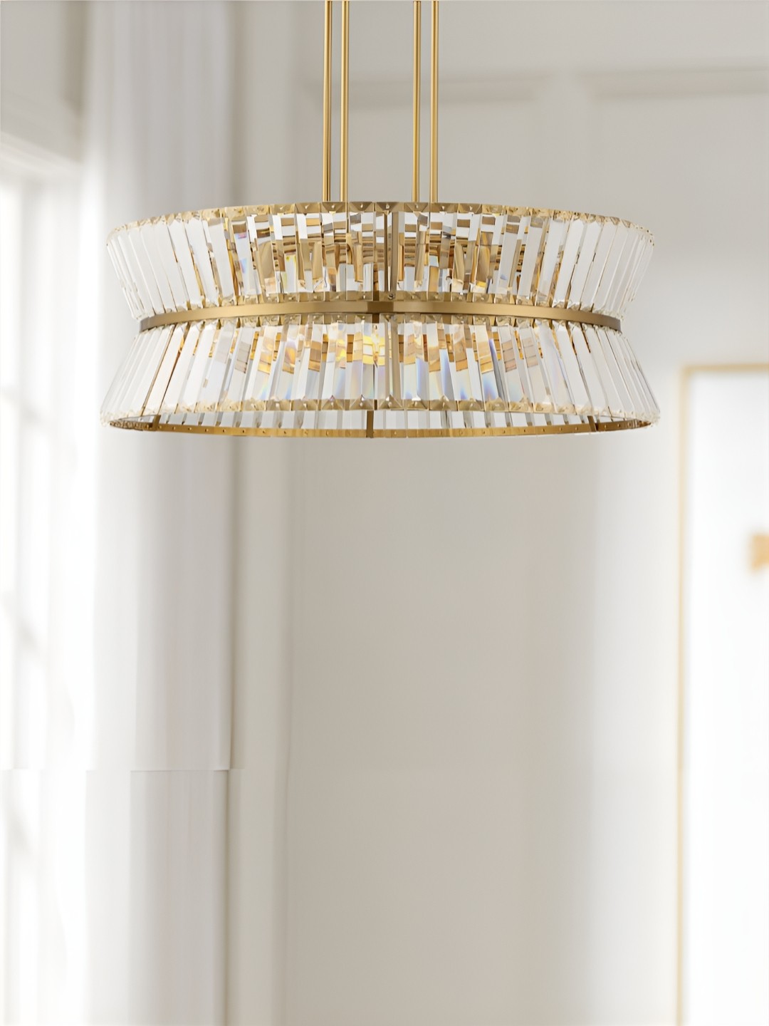 

The Art House Gold-Toned & White Textured Aluminium Pendant Ceiling Lamp