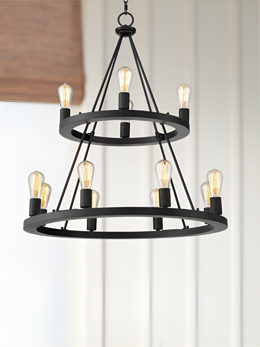

The Art House Black & Transparent Abstract Shaped Contemporary Aluminium Ceiling Lamp