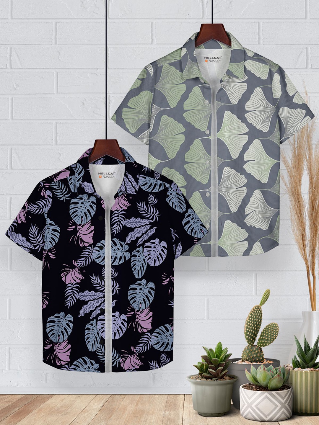 

HELLCAT Boys Floral Opaque Printed Casual Shirt, Multi