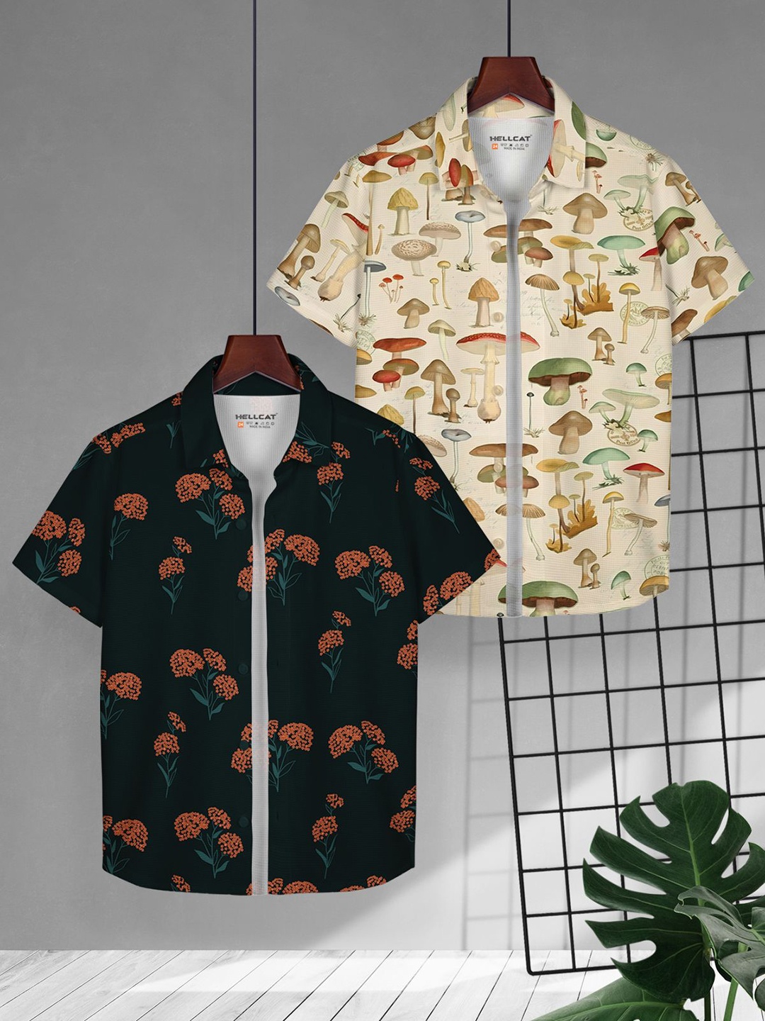 

HELLCAT Boys Floral Opaque Printed Casual Shirt, Multi
