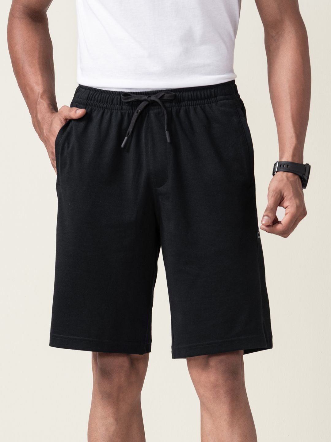 

DAMENSCH Men 5 To 9 Knit Regular Shorts, Black