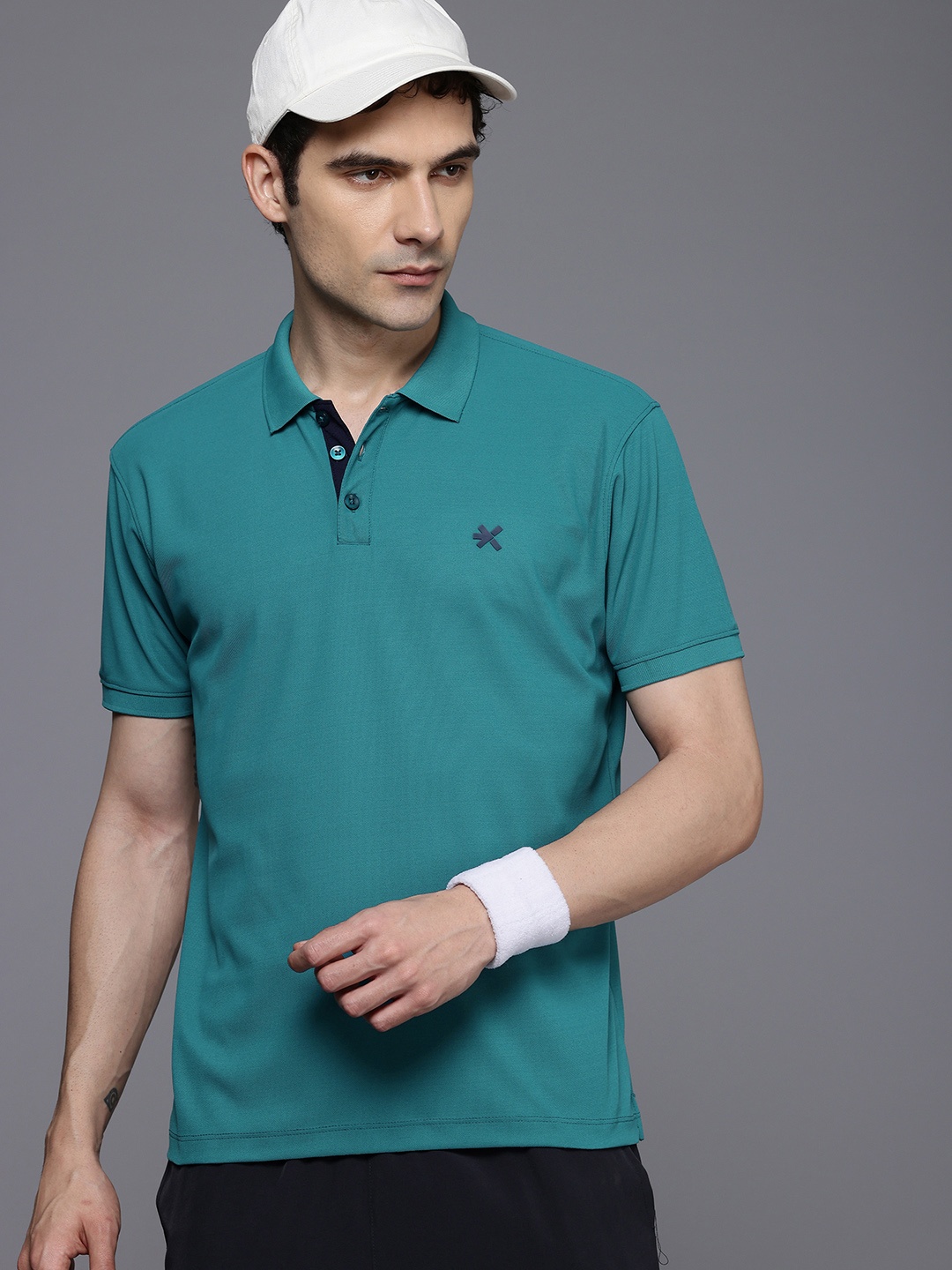 

HRX by Hrithik Roshan Men Polo Collar Sports T-shirt, Teal