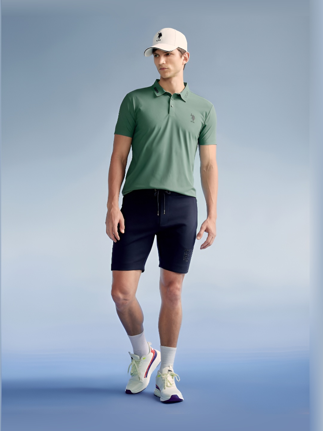 

U.S. Polo Assn. Men Solid Slim Fit T-Shirt, Green