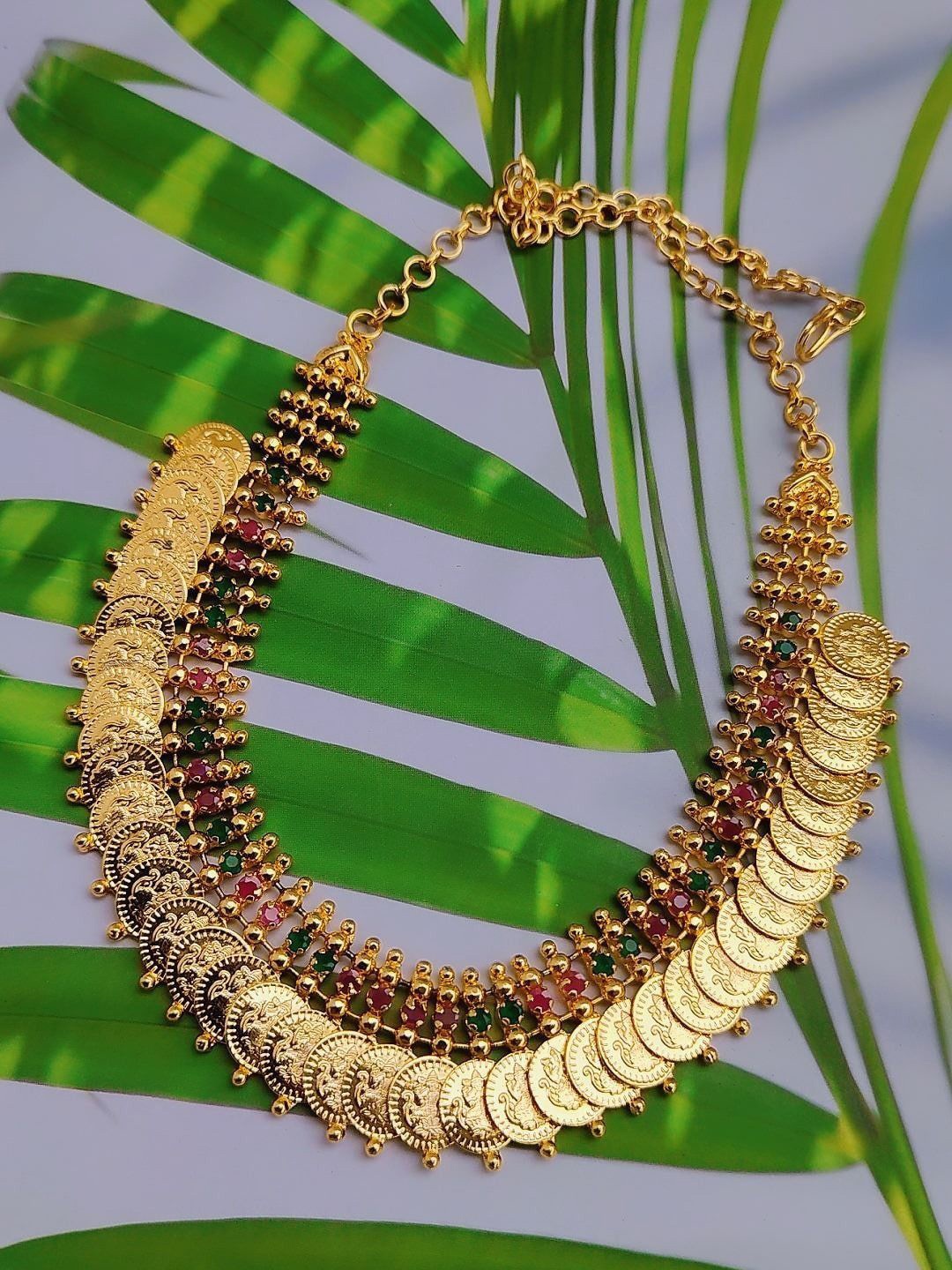 

Adc fashions Gold-Plated Stone Studded & Beaded Necklace