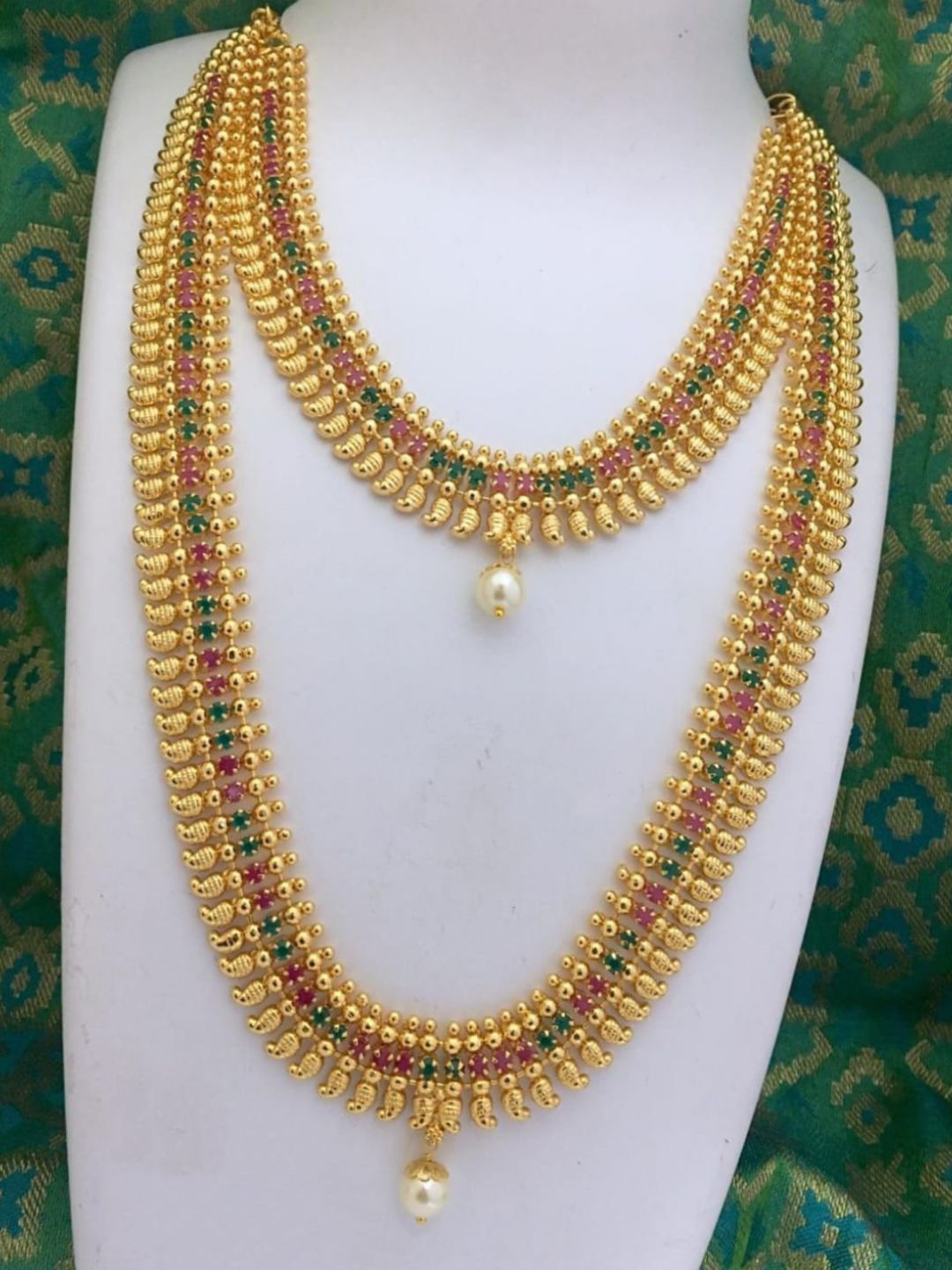 

Adc fashions Gold-Plated Stone Studded & Beaded Necklace