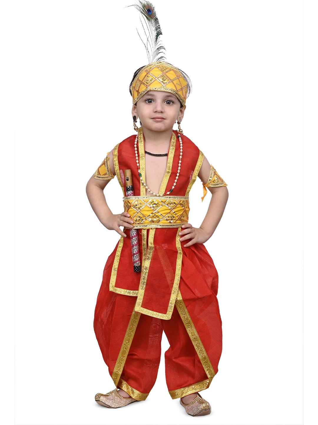 

BAESD Boys Krishna Costume Clothing Set, Red