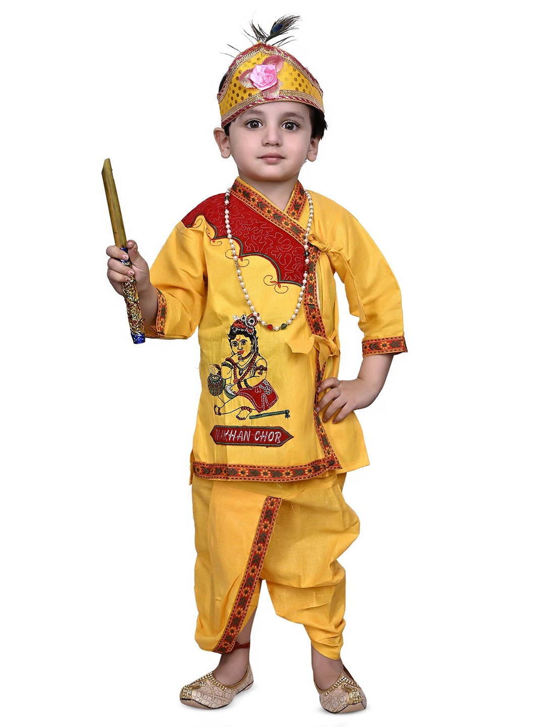 

BAESD Boys Krishna Costume Clothing Set, Yellow