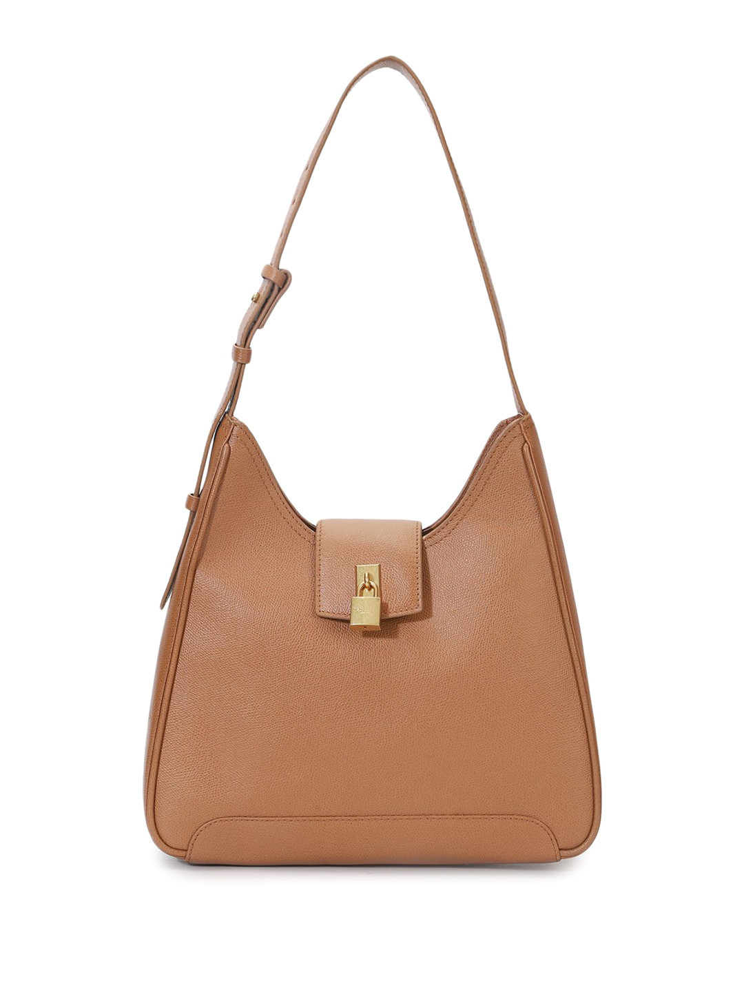 

Ted Baker Women Solid PU Structured Sling Bag with Tasselled, Brown