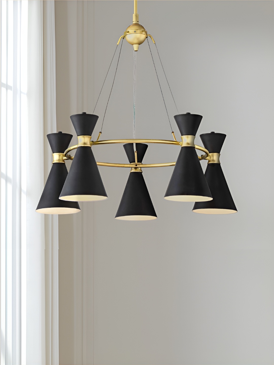 

The Art House Gold-Toned & Black Aluminium Ceiling Lamp