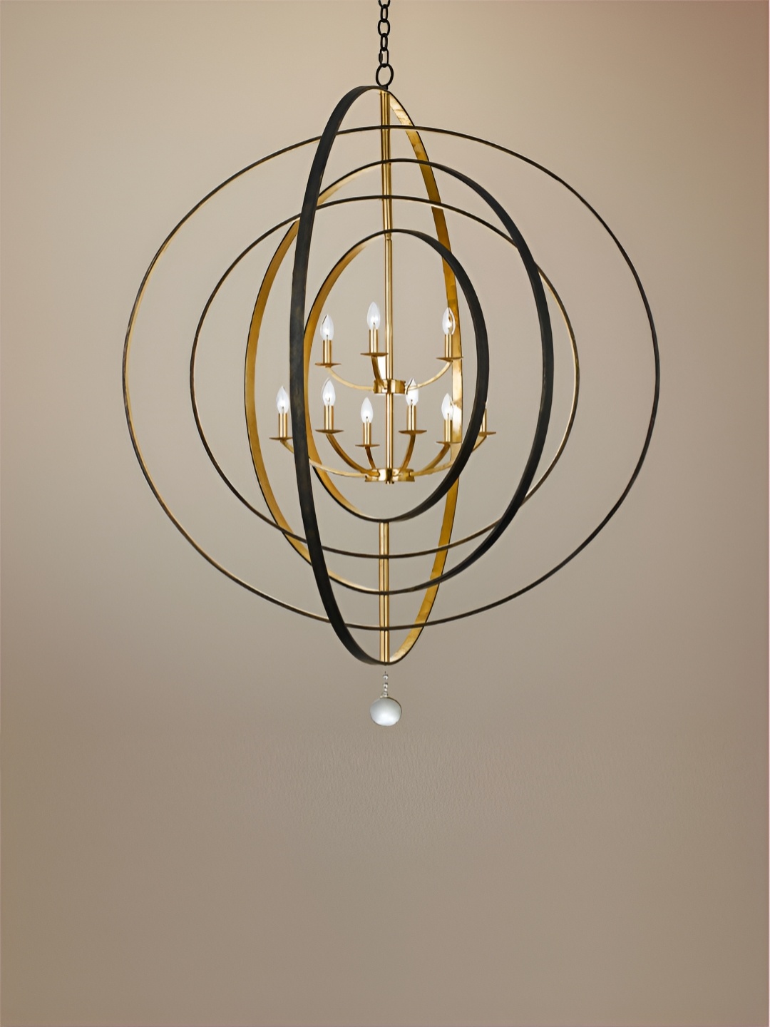

The Art House Gold-Toned Textured Chandelier Ceiling Lamp