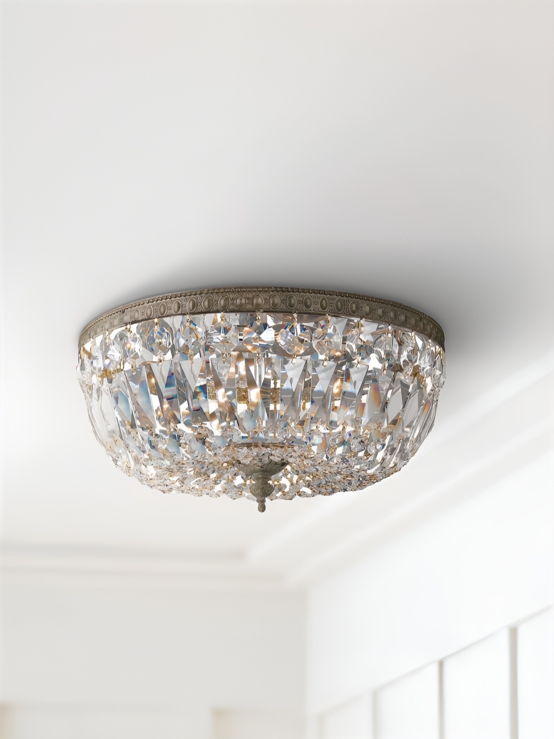 

The Art House Transparent Textured Aluminium Contemporary Ceiling Lamp