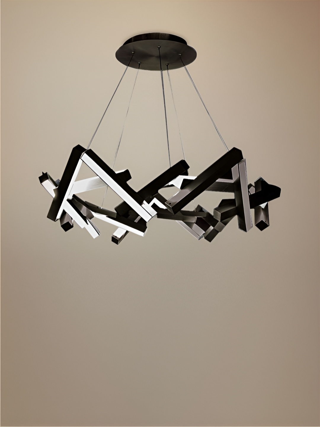 

The Art House Black & White Textured Aluminium Contemporary Ceiling Lamp