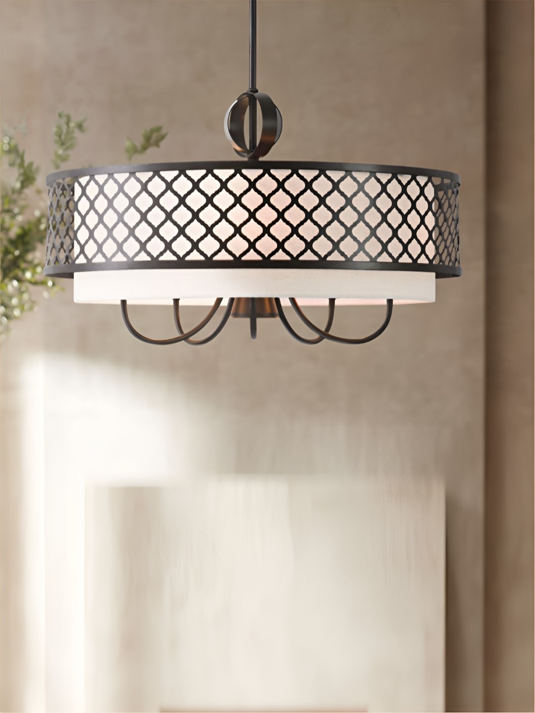 

The Art House Black Textured Aluminium Contemporary Cylinder Ceiling Lamp