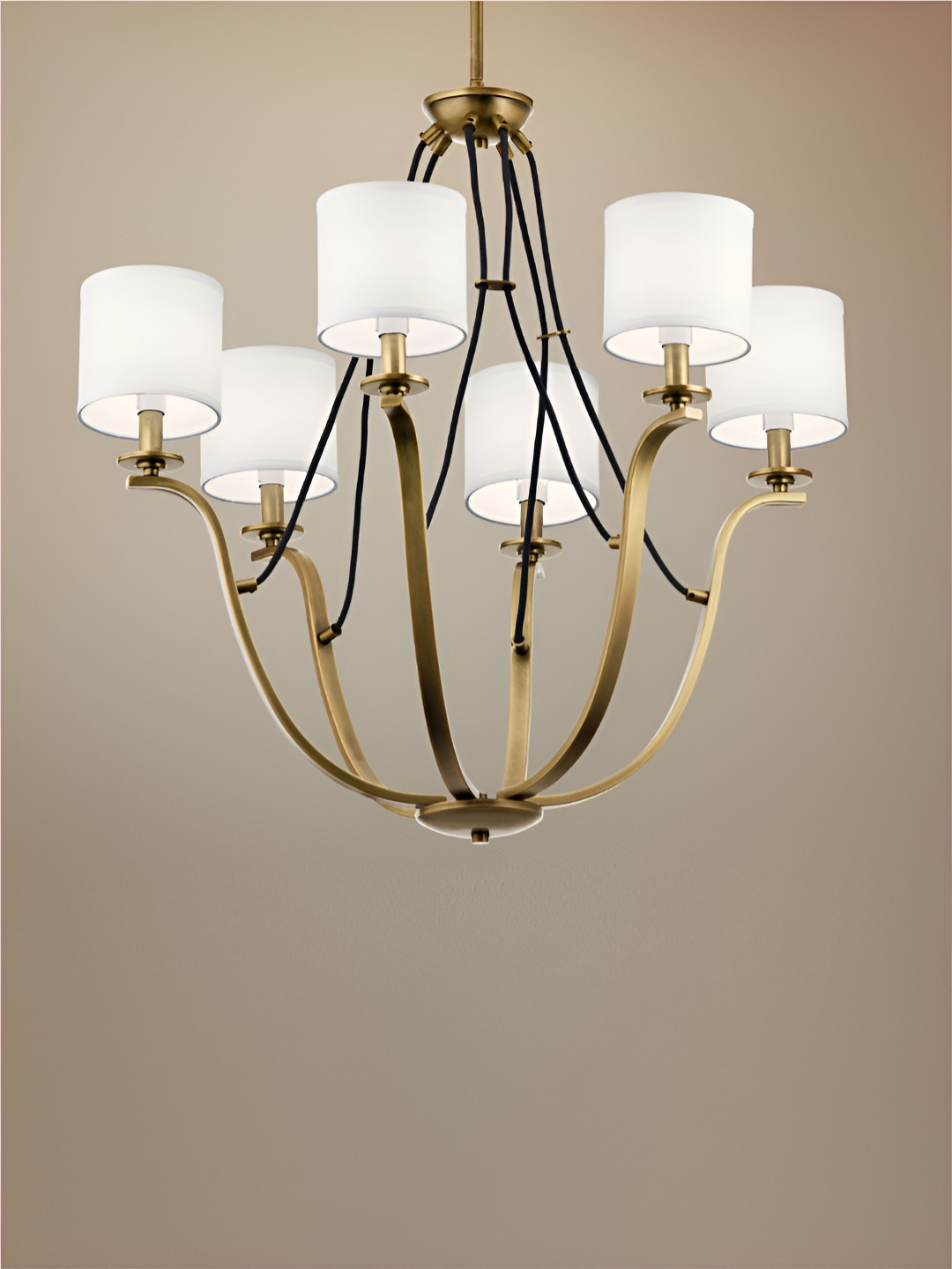 

The Art House White & Gold-Toned Aluminium Ceiling Lamp