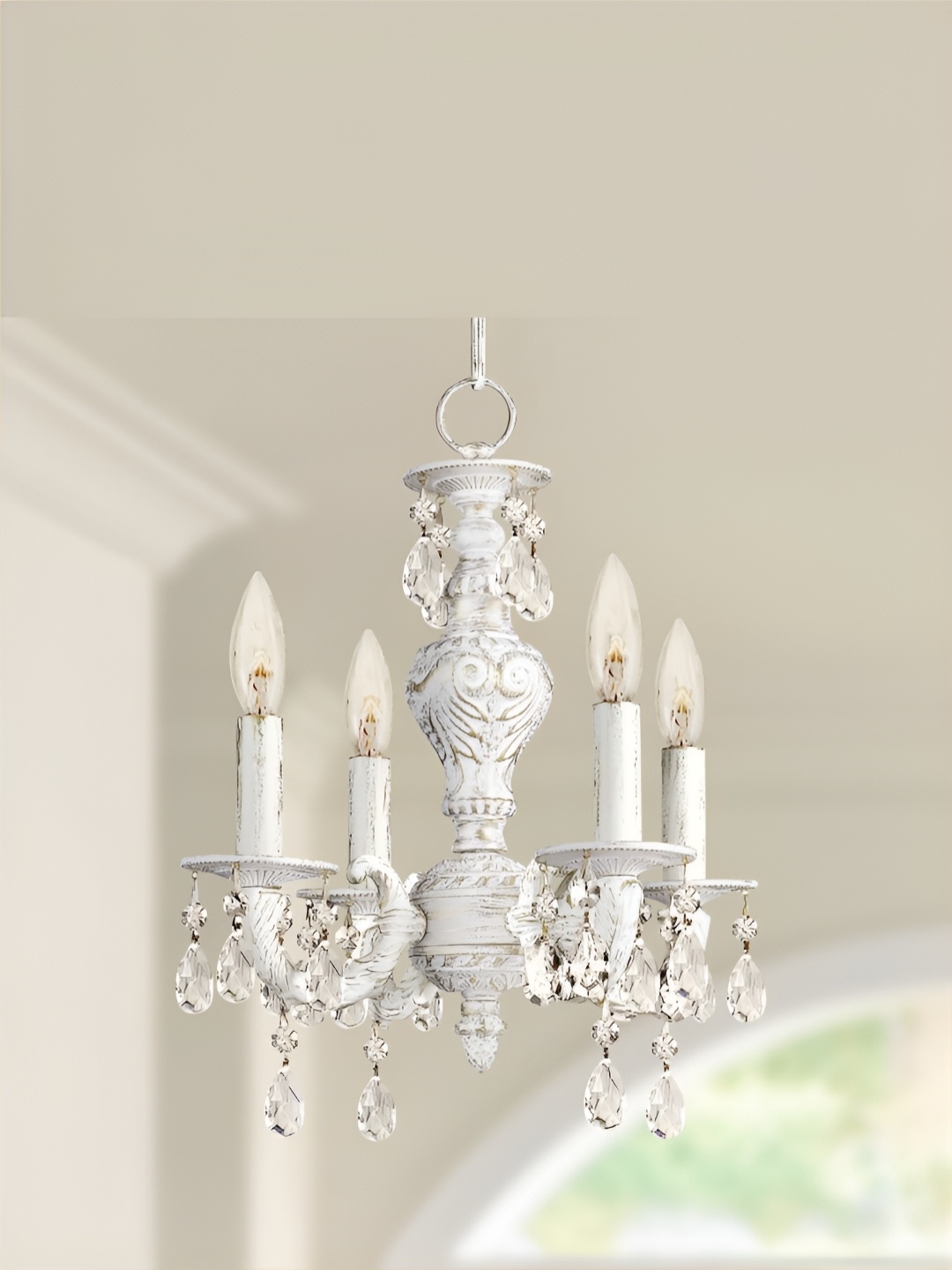 

The Art House Silver-Toned Textured Aluminium Contemporary Ceiling Lamp