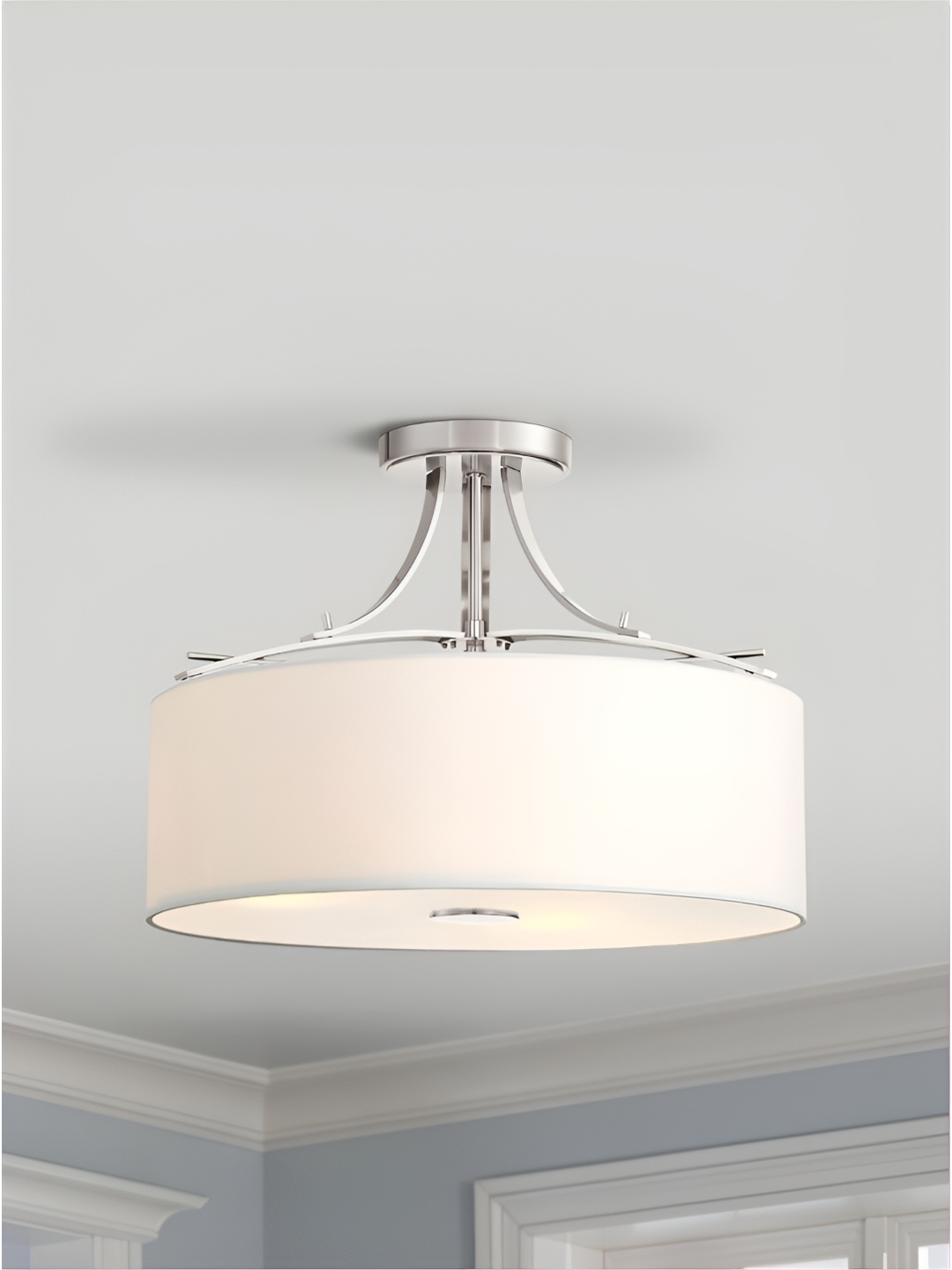 

The Art House White Aluminium Ceiling Lamp