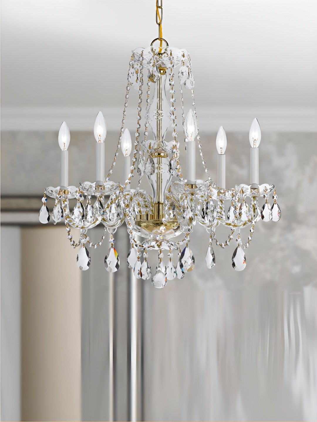 

The Art House White & Gold Toned Textured Aluminium Abstract Shaped Ceiling Lamp