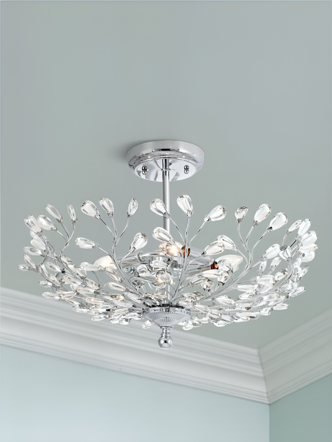 

The Art House Silver Toned Textured Aluminium Contemporary Ceiling Lamp