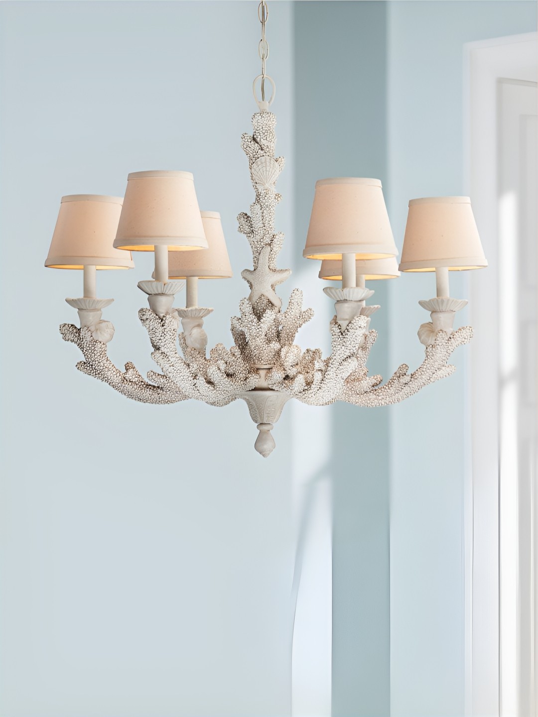 

The Art House White Textured Aluminium Ceiling Lamp