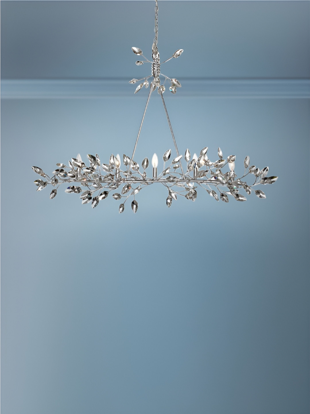 

The Art House Silver Toned & White Aluminium Abstract Shaped Ceiling Lamp