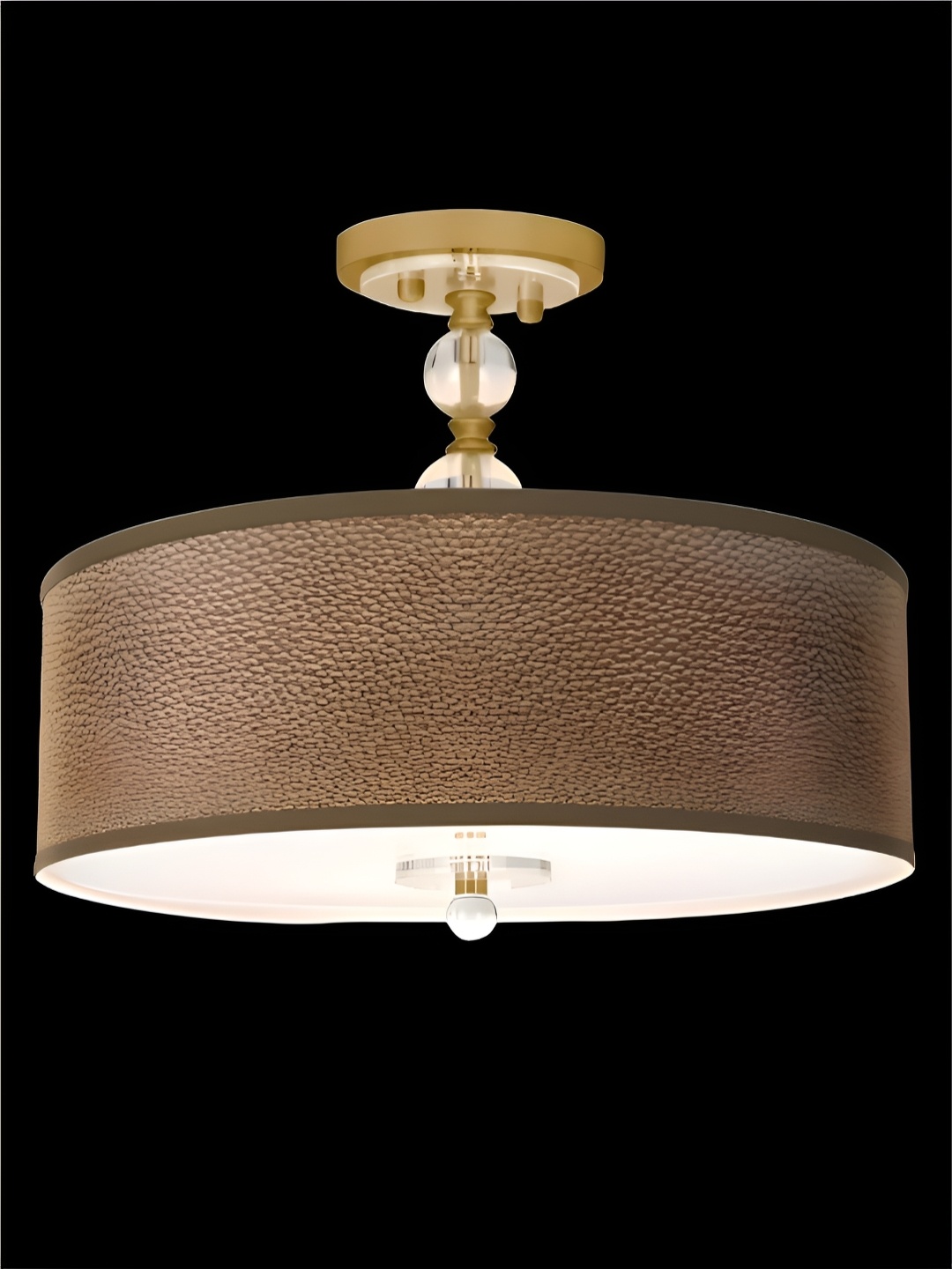 

The Art House Gold-Toned & Brown Contemporary Aluminium Ceiling Lamp