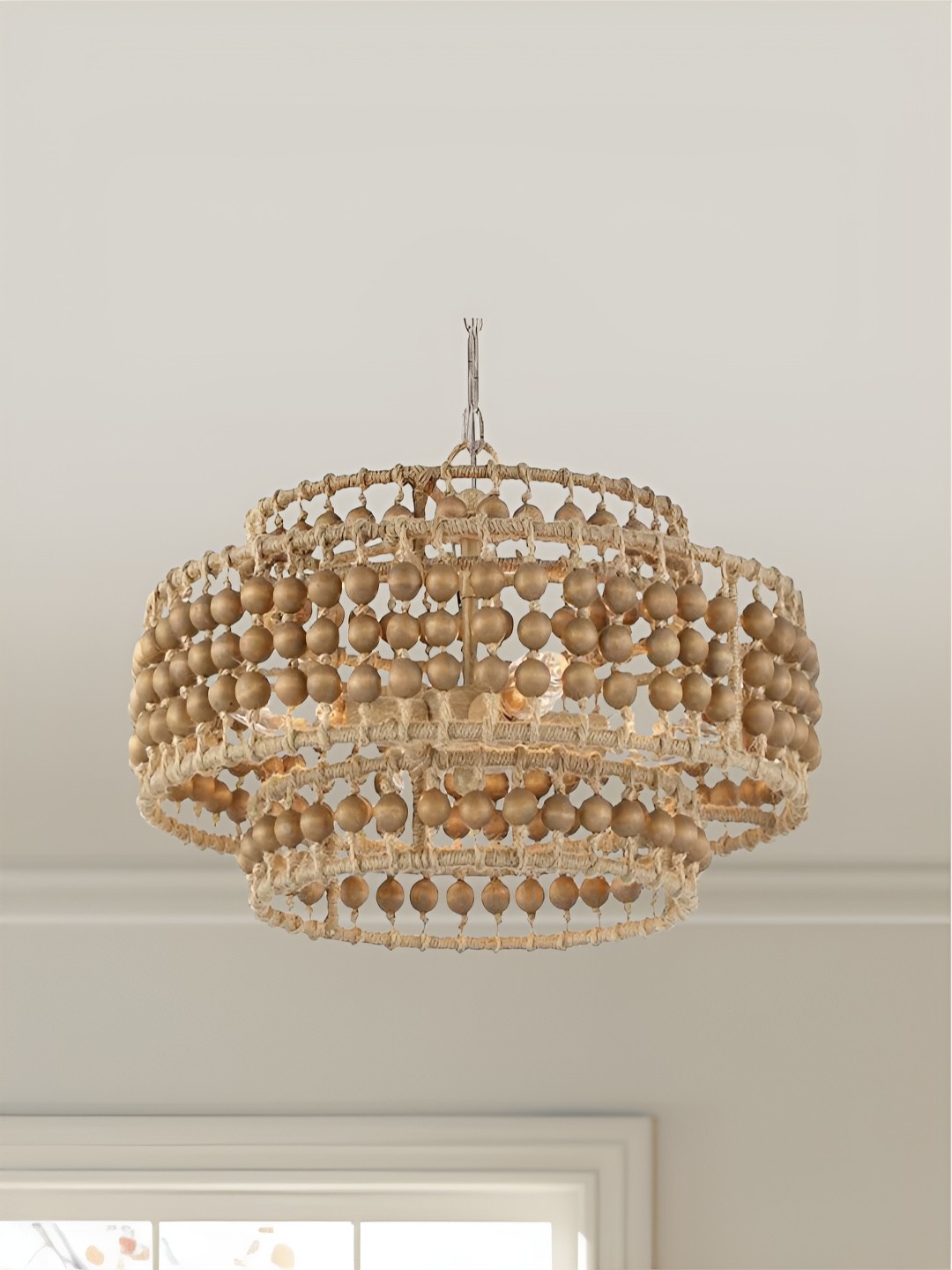 

The Art House Gold Toned Textured Aluminium Ceiling Lamp