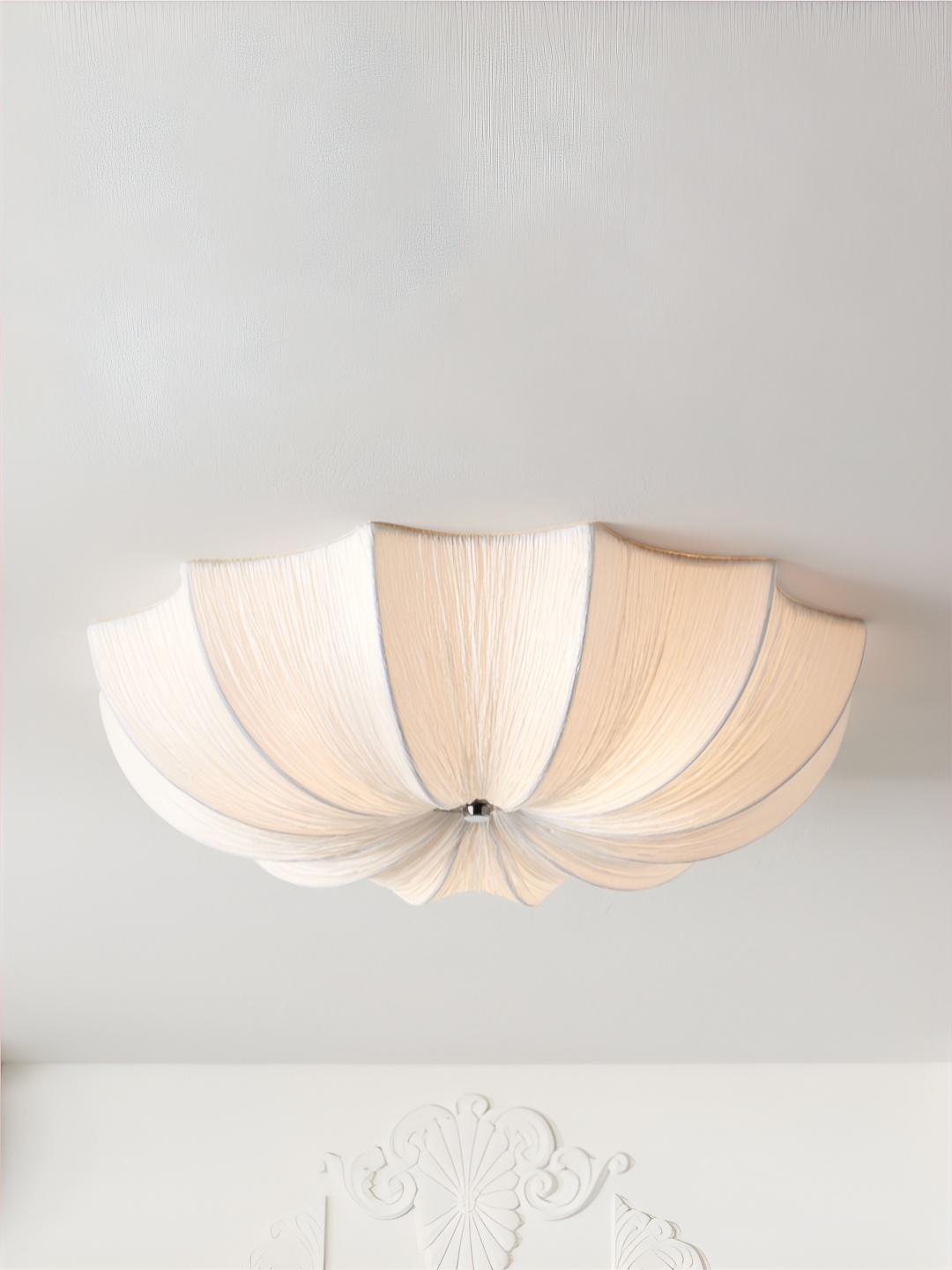 

The Art House White Aluminium Ceiling Lamp