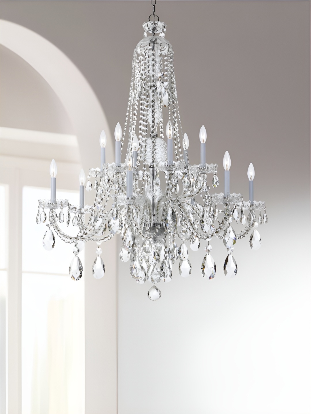 

The Art House Transparent Textured Aluminium Abstract Shaped Ceiling Lamp