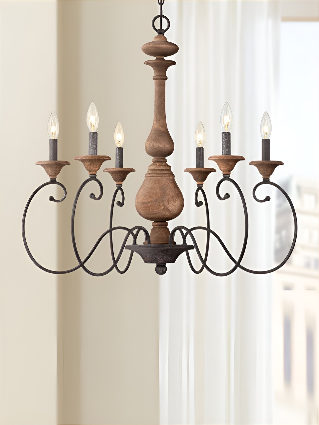 

The Art House Brown Textured Abstract Shaped Aluminium Ceiling Lamp