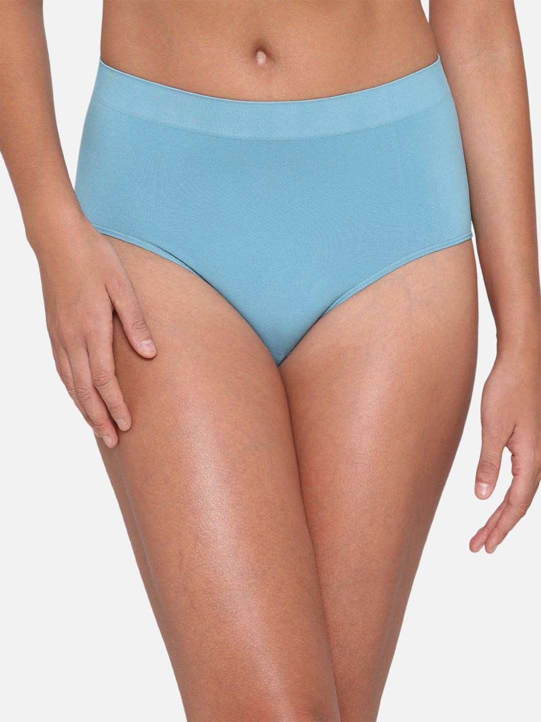 

Wacoal Women Solid Seamless Mid-Rise Brief- PI06A01-AD, Blue