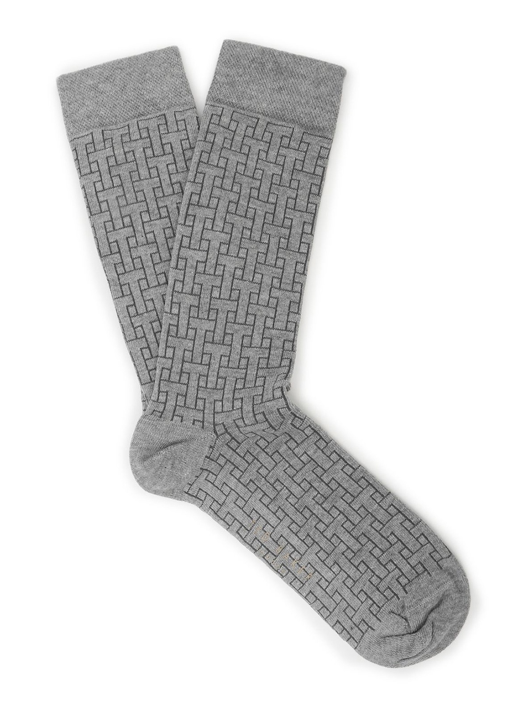 

Ted Baker Men T-Patterned Cotton Calf-Length Crew Socks, Grey