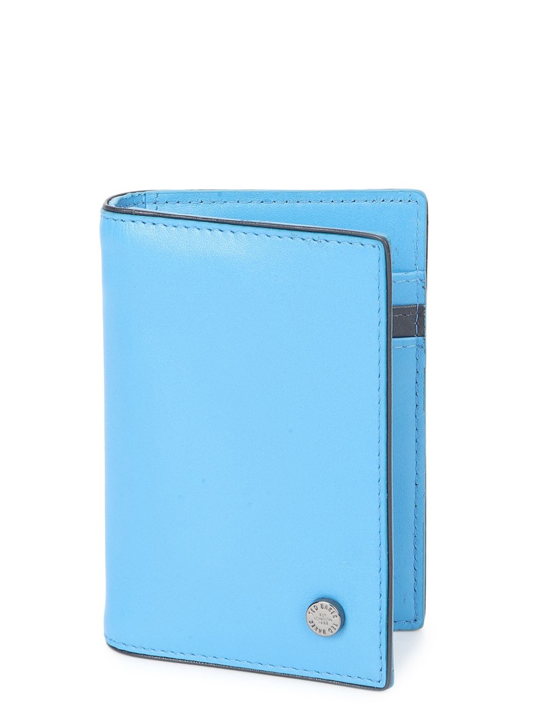 

Ted Baker Men Leather Two Fold Wallet, Blue