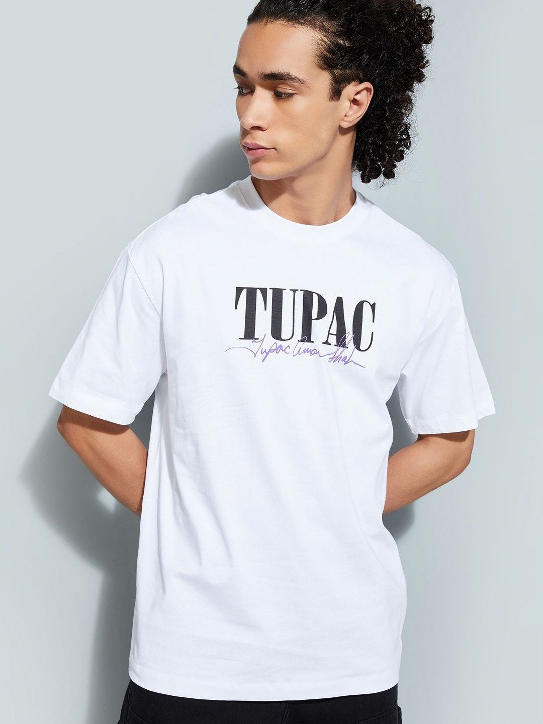 

max URB_N Men Regular Fit Back Printed T-shirt, White