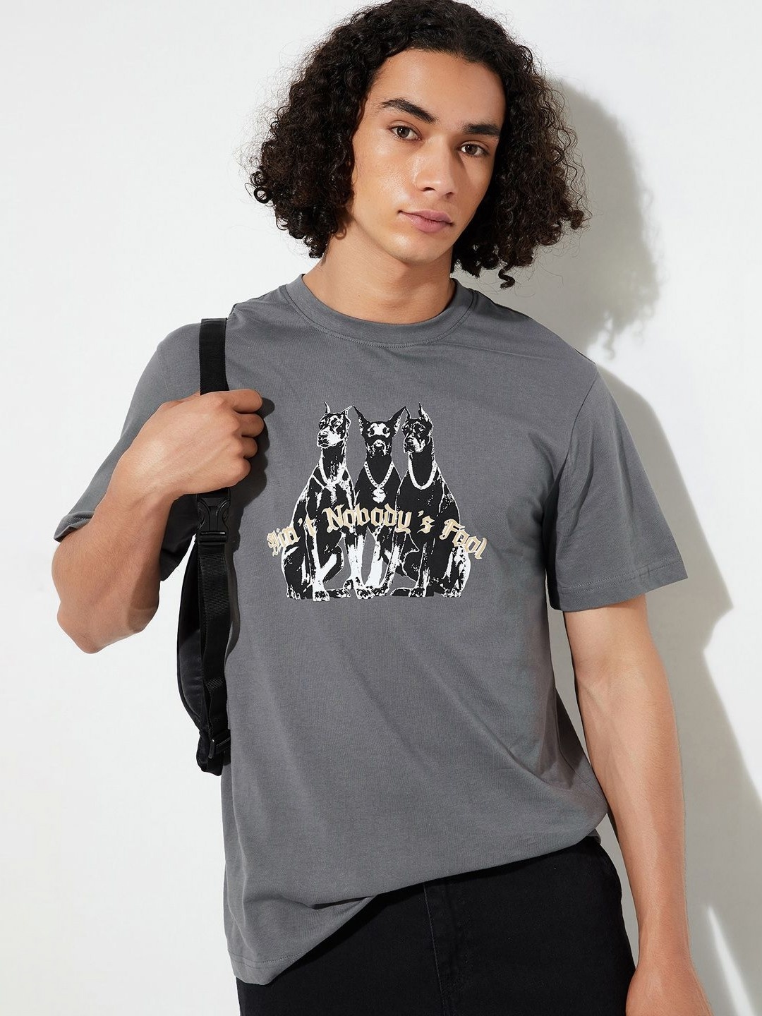 

max URB_N Men Graphic Printed T-shirt, Grey