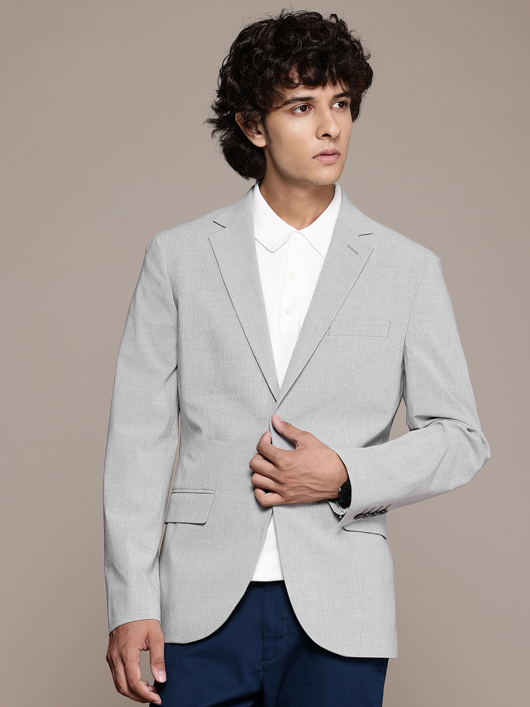 

MANGO MAN Super Slim Fit Suit Blazer, Grey