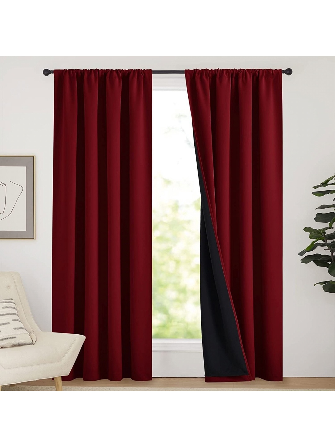 

BFAM Maroon & Black Black Out Window